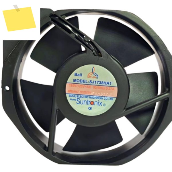 SJ1738HA1 AC 110-120V 0.27A 172x152x38mm 2선 서버 냉각 팬 제품 이미지