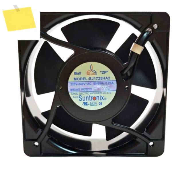 SAN JUN SJ1725HA2 AC 220-240V 0.28A 150x150x50mm 2선 서버 냉각 팬 제품 이미지
