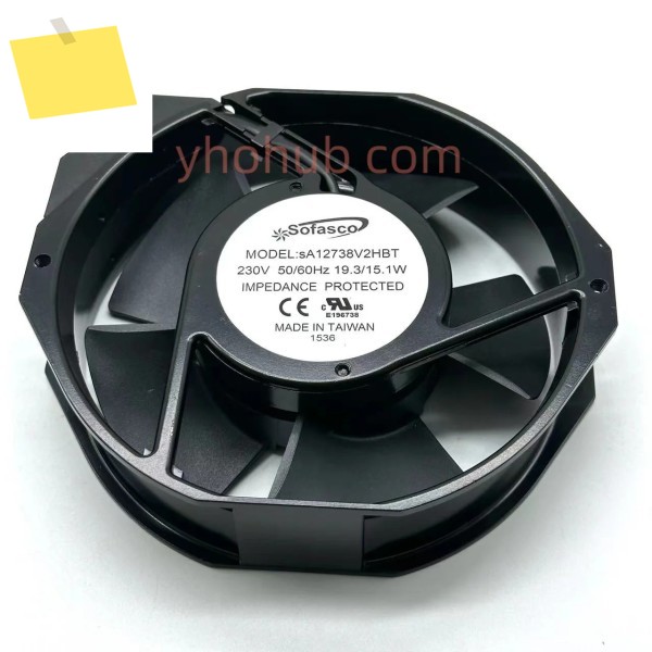 Sofasco 서버 냉각 선풍기, AC 220V, 15.1W, sA12738V2HBT 제품 이미지