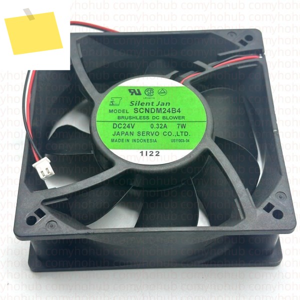 서보 냉각 선풍기, SCNDM24B4 서버, DC 24V, 0.32A, 120x120x38mm, 2 와이어 제품 이미지