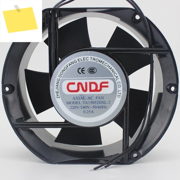 CNDF TA15052HSL-2 서버 냉각 팬 AC 220V 0.25A 170x150x52mm 2선 제품 이미지