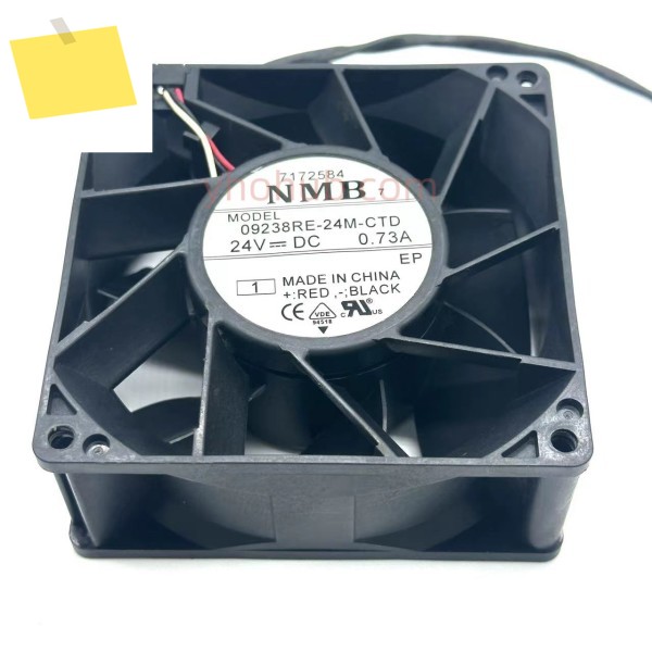 NMB-MAT 09238RE-24M-CTD 1 DC 24V 0.73A 92x92x38mm 3 선 서버 냉각 팬 제품 이미지
