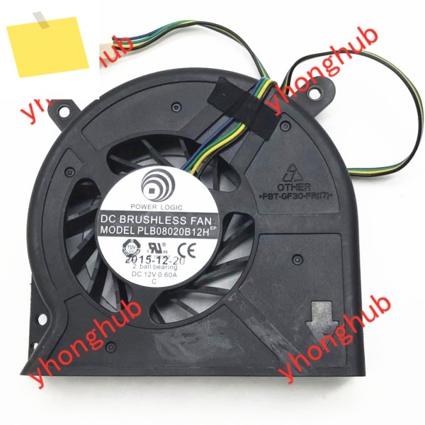 POWR LOGIC PLB08020B12H 서버 냉각 팬 DC 12V 0.60A 4선 제품 이미지