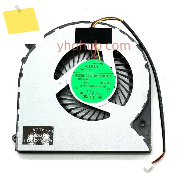 ADDA 서버 냉각 선풍기, AB07005HX080301, DC 5V 0.50A 제품 이미지