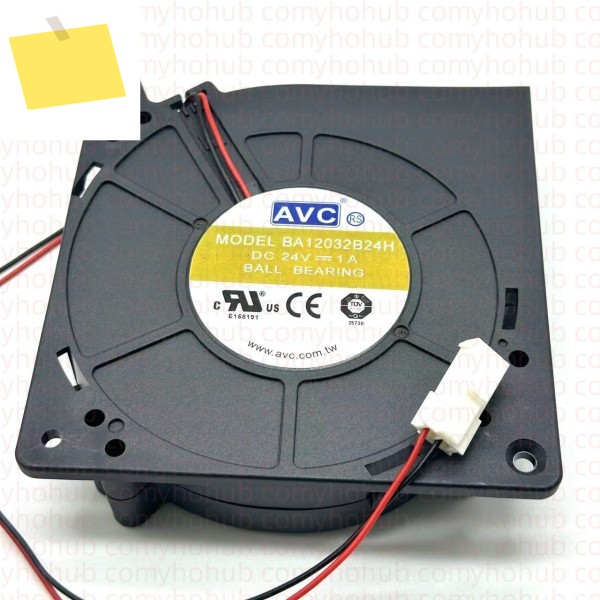 AVC BA12032B24H 서버 냉각 팬, DC 24V 1A 120x120x32mm 2-와이어 제품 이미지