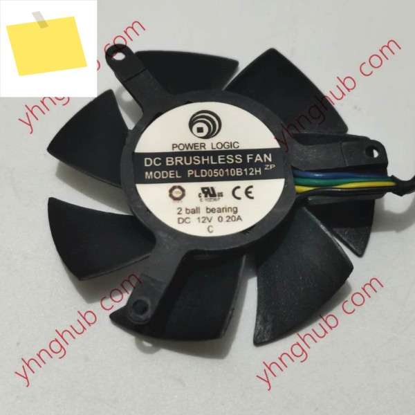 전원 로직 PLD05010B12H DC 12V 0.20A 46 mm Dia. c.t.c 선 서버 프레임리스 냉각 팬 제품 이미지