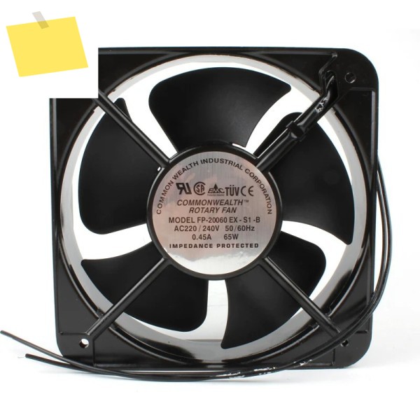 COMMON FP-20060EX-S1-B 2 선 서버 냉각 선풍기, AC 220V, 0.45A, 200x200x60mm 제품 이미지