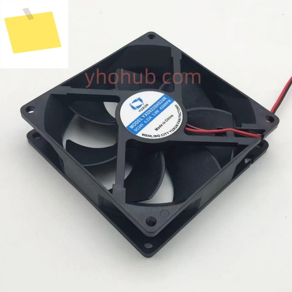 YUXUN 2 선 서버 냉각 팬, YXD9225HS24R, 4200RPM, DC 24V, 0.23A, 92x92x25mm 제품 이미지