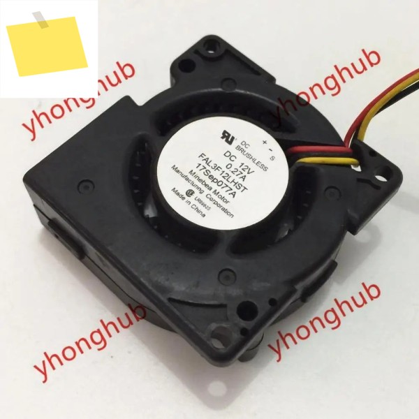 NMB-MAT FAL3F12LHST, DC 12V, 0.27A, 50x50x20mm, 3 선 서버 냉각 선풍기 제품 이미지