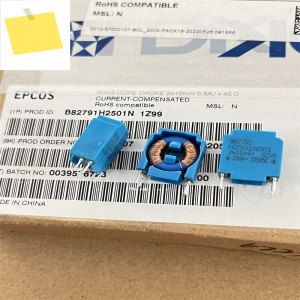 10PCS B82791H2501N001 수입 일반 금형 초크 링 필터 2X10Mh 0.5A 제품 이미지