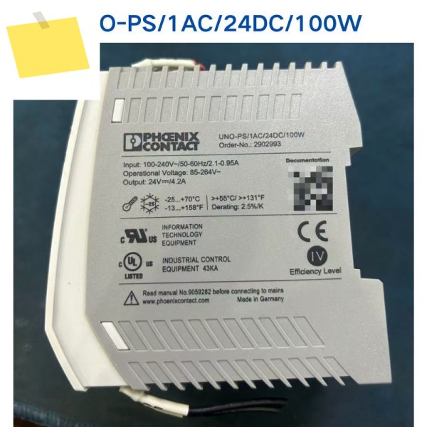 PHOENIX 전원 공급 장치 UNO-PS1AC24DC 100W 2902993에 대한 중고 테스트 OK 제품 이미지