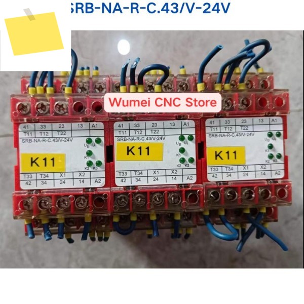 SCHMERSAL 릴레이 SRB-NA-R-C.43V-24V 1개에 대한 중고 테스트 OK 제품 이미지