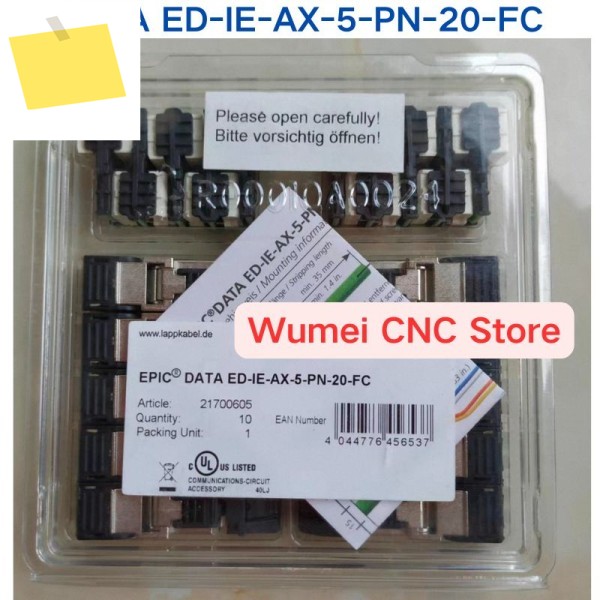 신품 RJ45 커넥터 산업용 크리스탈 헤드 모델: DATA ED-IE-AX-5-PN-20-FC 21700605 박스당 10세트 제품 이미지