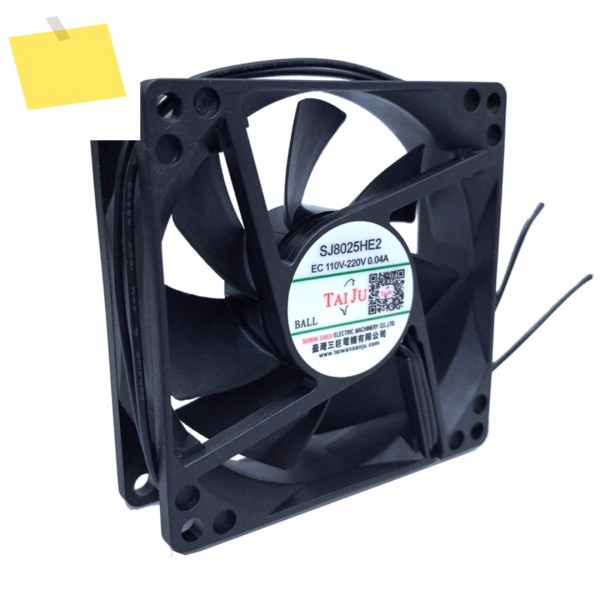 SJ8025HE2 EC 110-220V 0.04A 80x80x25mm 2선 서버 냉각 팬 제품 이미지
