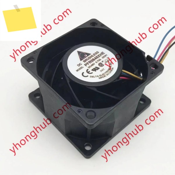 Delta Electronics 서버 냉각 선풍기, PFR0648XHE DD61, DC 48V, 0.75A, 60x60x38mm, 4 선 제품 이미지