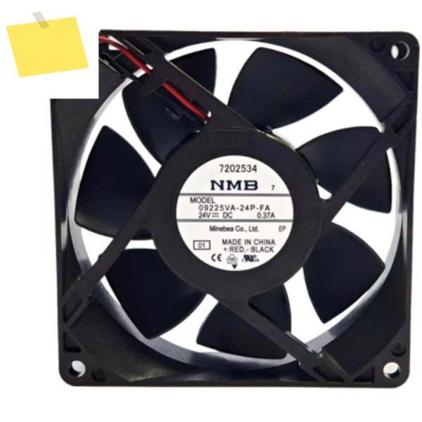 NMB 09225VA-24P-FA DC 24V 0.37A 92x92x25mm 2-와이어 서버 냉각 팬 제품 이미지