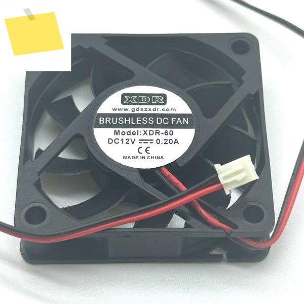 XDR DC 12V 0.20A 60x60x15mm 2 선 서버 냉각 팬 제품 이미지