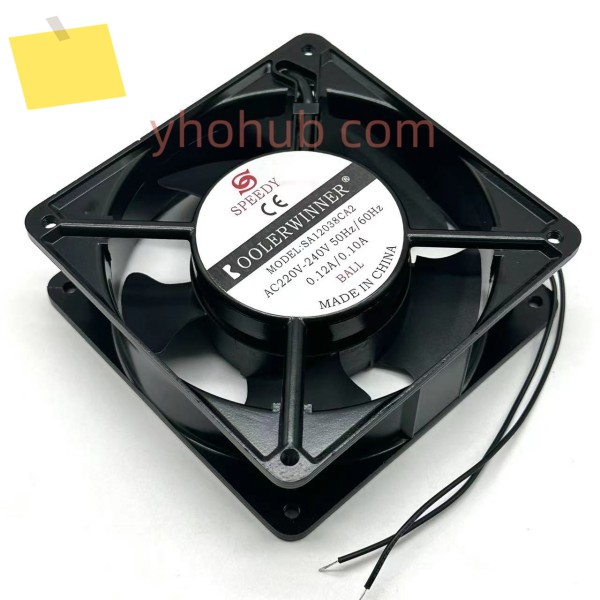 SPEEDY SA12038CA2 AC 220V 0.12A 120x120x38mm 2선 서버 냉각 팬 제품 이미지