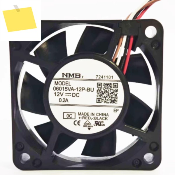 NMB 06015VA-12P-BU DC 12V 0.2A 60x60x15mm 4선 서버 냉각 팬 제품 이미지