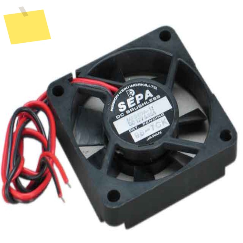 SEPA MFB50A-12 DC 12V 0.08A 50x50x10mm 2 선 서버 냉각 팬 제품 이미지