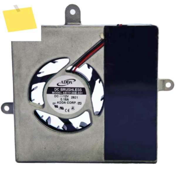 ADDA AB7012HB-E01 DC 12V 0.18A 70x70x12mm 2선 서버 냉각 팬 제품 이미지