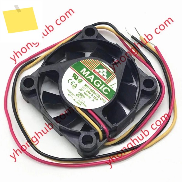 Protechnic 매직 MGT4024YB-O10 DC 24V, 0.10A, 3 선 서버 냉각 선풍기 제품 이미지
