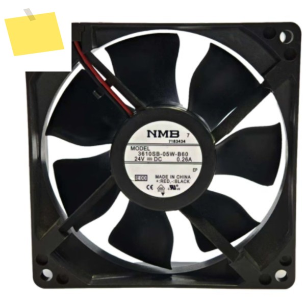 NMB 3610SB-05W-B60 DC 24V 0.26A 92x92x25mm 2선 서버 냉각 팬 제품 이미지