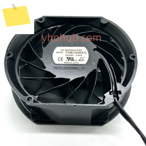 델타 일렉트로닉스 THB1548AG, DC 48V, 3.6A, 170x150x50mm, 3 선 서버 냉각 팬 제품 이미지