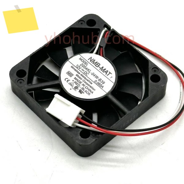 NMB-MAT 2004KL-04W-B39 DC 12V 0.065A 50x50x10mm 3 선 서버 냉각 팬 제품 이미지