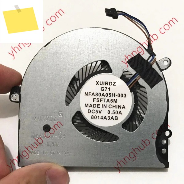 4와이어 서버 냉각 선풍기, G71 NFB80A05H-003 FSFTB5M 927918-001, DC 5V 0.5A 제품 이미지
