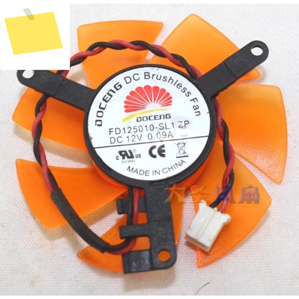 DOCENG FD125010-SL1 DC 12V, 0.09A 직경 C.T.C 서버 냉각 선풍기, 2 와이어, 47mm, 39mm 제품 이미지