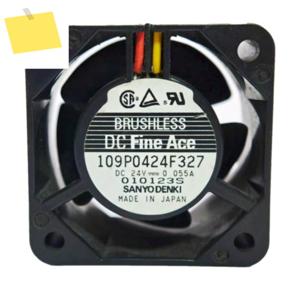 SANYO DENKI 109P0424F327 DC 24V 0.055A 40x40x28mm 3선 서버 냉각 팬 제품 이미지