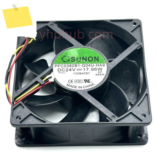 SUNON PFC0382B1-Q04U-HA9 DC 24V 17.96W 120x120x38mm 3 선 서버 냉각 팬 제품 이미지