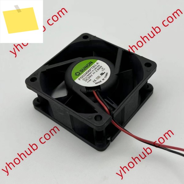 SUNON PSD2406PTB3-A DC 24V 2.64W 60x60x25mm 2 선 서버 냉각 팬 제품 이미지