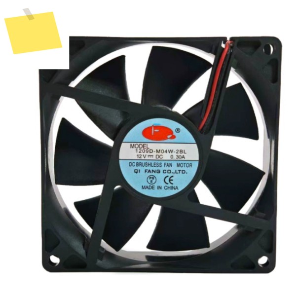1209D-M04W-2BL DC 12V 0.30A 92x92x25mm 2선 서버 냉각 팬 제품 이미지