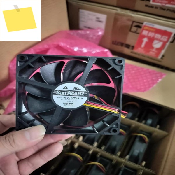 SANYO DENKI 9S0912P4M10 DC 12V 0.11A 120x120x25mm 4선 케이스 냉각 팬 제품 이미지