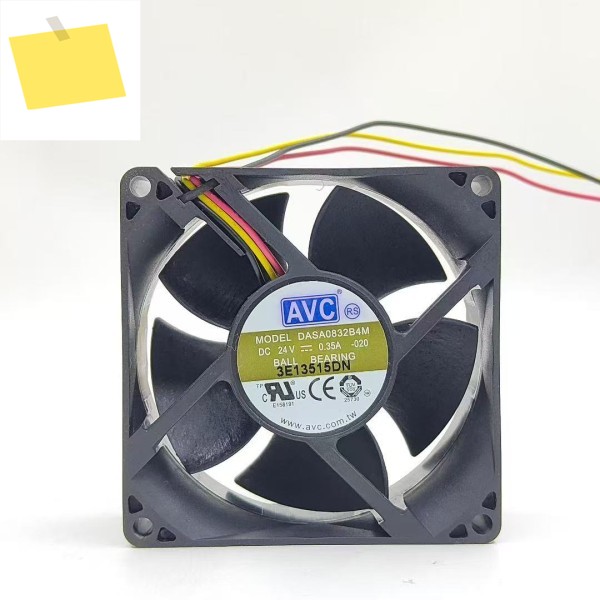 AVC DASA0832B4M DC 24V 0.35A 80x80x32mm 3선 서버 냉각 팬 제품 이미지