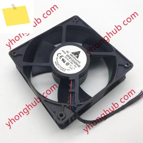 Delta EFB1224SHE F00 DC 24V 0.66A 120X120X38mm 서버 냉각 팬 3선 제품 이미지
