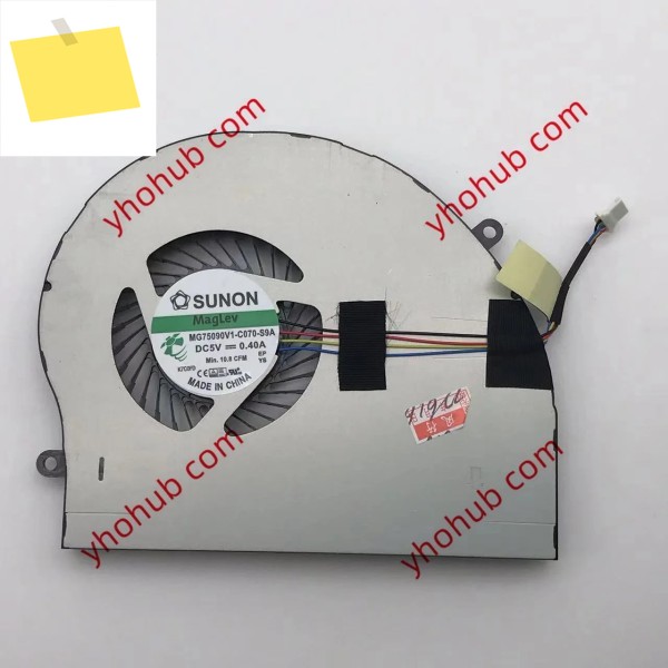 SUNON MG75090V1-C070-S9A Alienware M17x DC 5V 0.40A 4-와이어 냉각 선풍기 제품 이미지