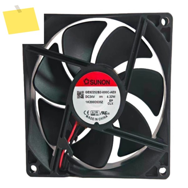SUNON GE92252B2-000C-AE9 DC 24V 4.32W 92x92x25mm 2-와이어 서버 냉각 팬 제품 이미지