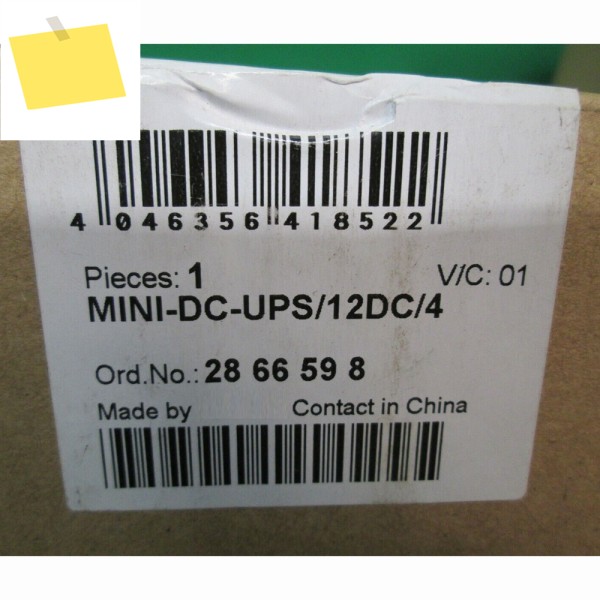 2866598 MINI-DC-UPS12DC4 Phoenix UPS 무정전 전원 공급 장치용 완벽하게 작동 제품 이미지