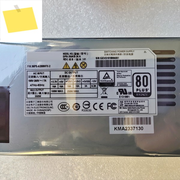 어드밴텍 Flex Pos 80plus DPS-350AB-24 A 350W 1U 완벽한 테스트용 핫 세일 제품 이미지