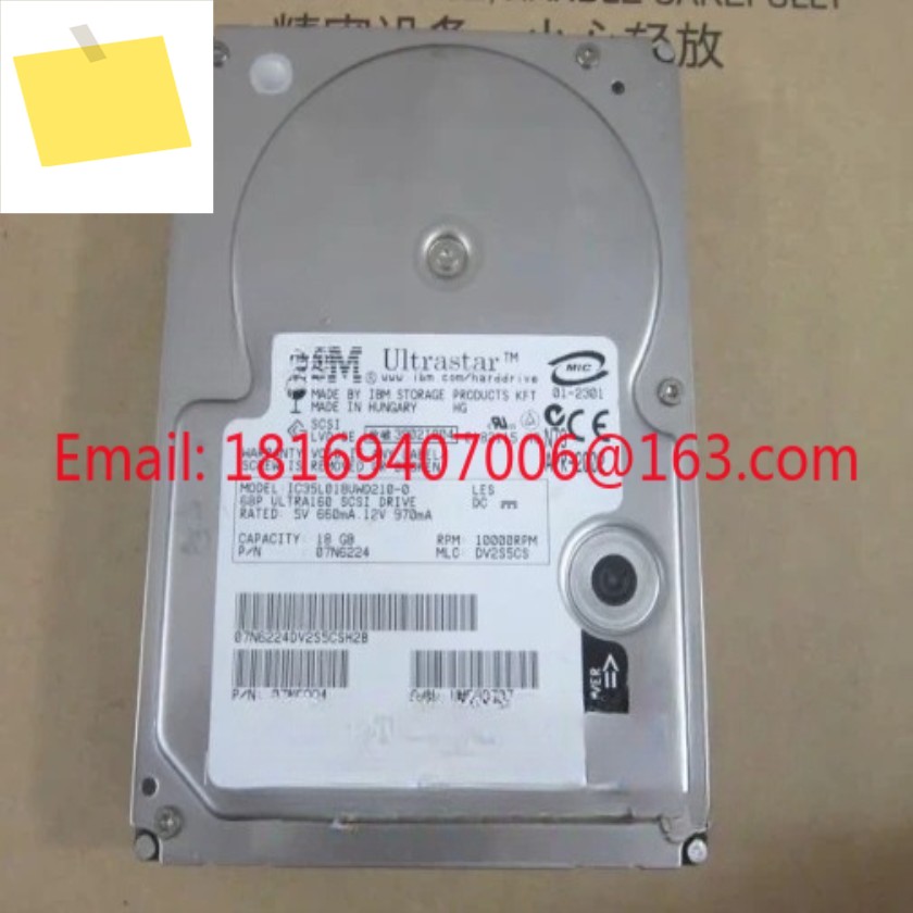 1pcs- 07N6224 IC35L018UWD210-0 18G 10K Ultra160 68핀 SCSI 하드 디스크용 제품 이미지