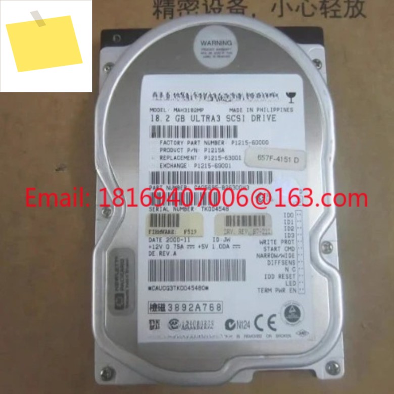 1pcs-P1215A P1215-6300169001 MAH3182MP 18.2G U3 68핀 SCSI 하드 디스크용 제품 이미지