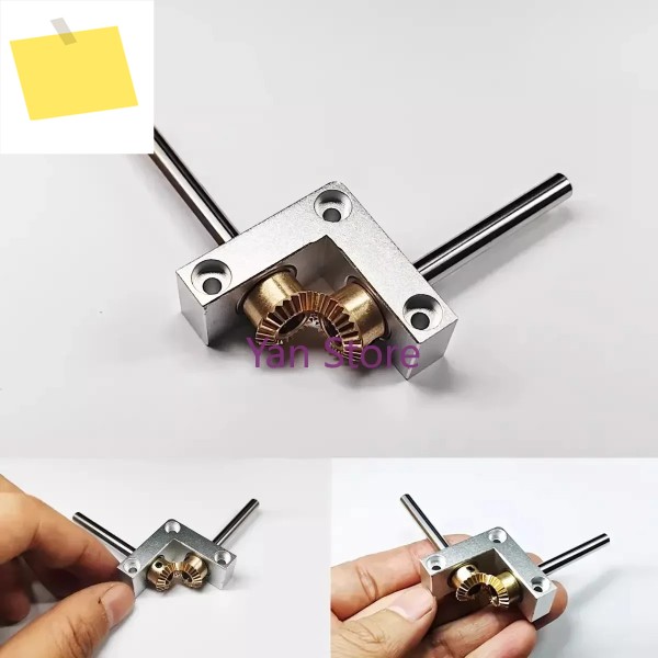 45mm 미니 직각 오가네 회전 장치 소형 90도 1:1 기어박스 베벨 정류자 모델 변속기 케이스 제품 이미지