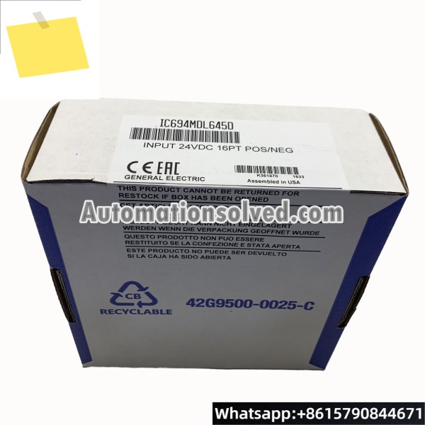 IC694MDL645D 입력 모듈 24VDC 박스 내 새 제품 제품 이미지