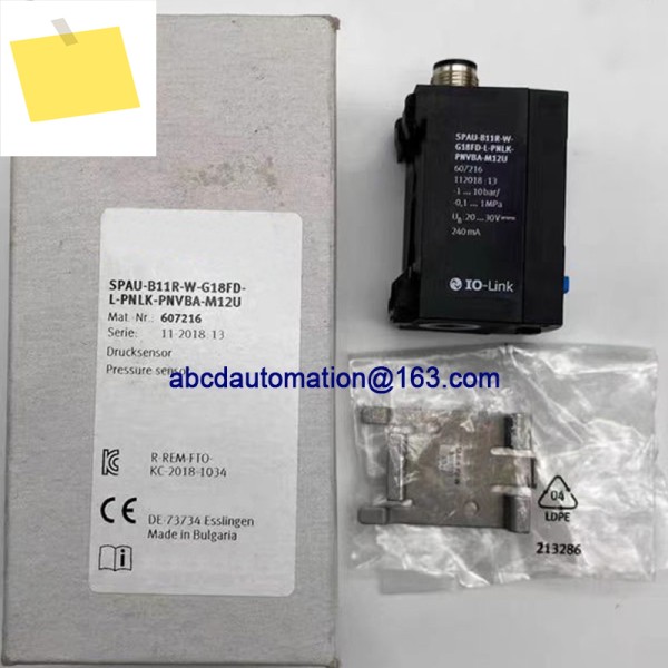 기존 압력 센서 SPAU-B11R-W-G18FD-L-PNLK-PNVBA-M12U 607216 제품 이미지