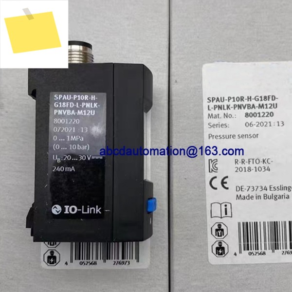 기존 FE 압력 센서 SPAU-P10R-H-G18FD-L-PNLK-PNVBA-M12U 8001220 제품 이미지