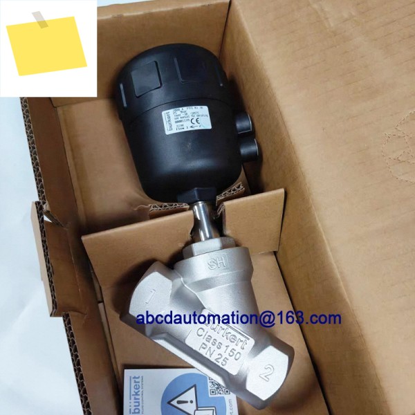 부르커트 공압 앵글 시트 밸브 2000 A PTFE Kv 38 PS 9bar DN40 316L 00001139 제품 이미지
