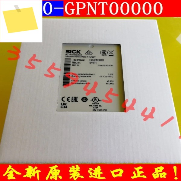 2025.4 SICK 안전 릴레이 1044074 FX0-GPNT00000 수입 주문 제품 이미지